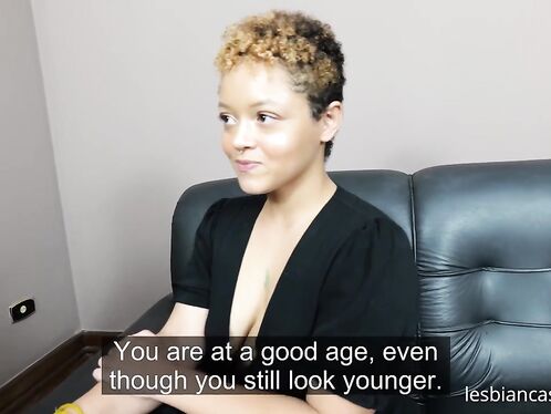 Lesbian Cating 9 - Rebeca Interviews Young Girl Who ends up Giving her a Lot of Pleasure