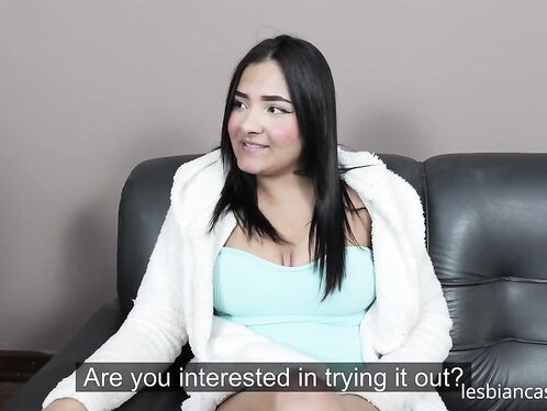 Lesbian Casting 12 - Lesbian Casting Couch with Naughty Blonde and Young Latina